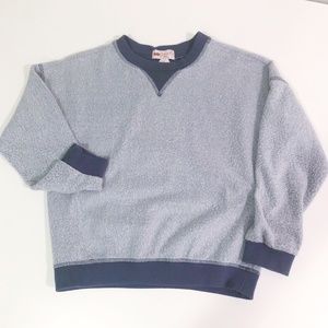 Poof Girl Inside-Out Blue Sweatshirt Girls Large